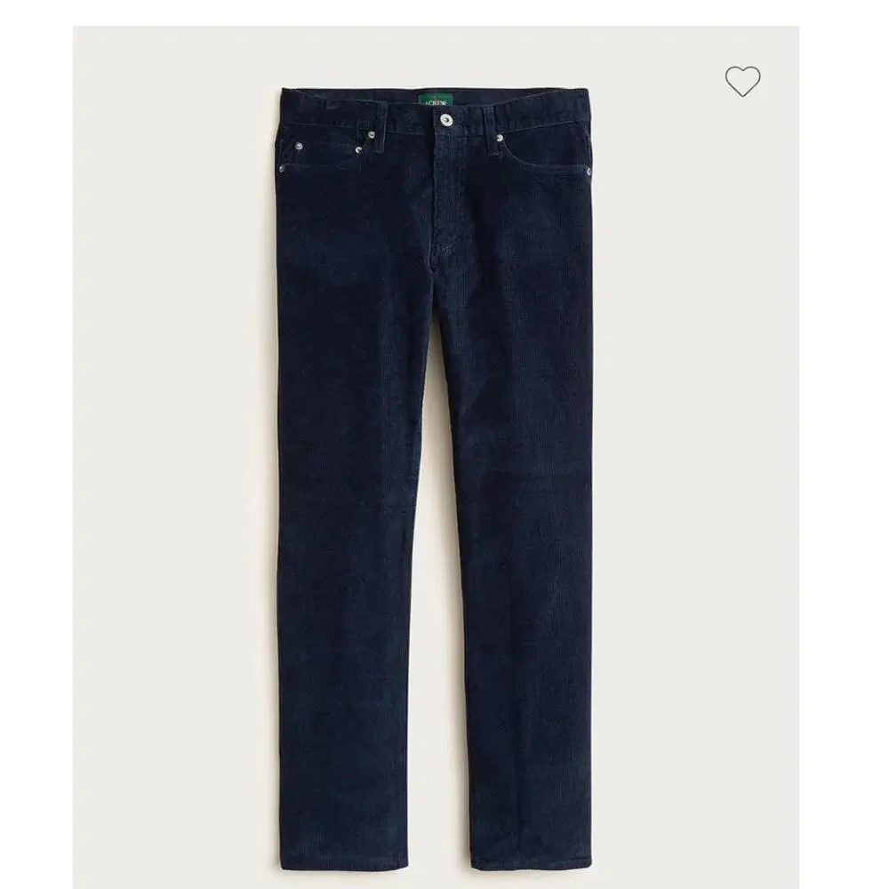 NWT J. Crew Men's 770™ Straight-Fit Stretch Corduroy Academia Navy Blue 32/30
